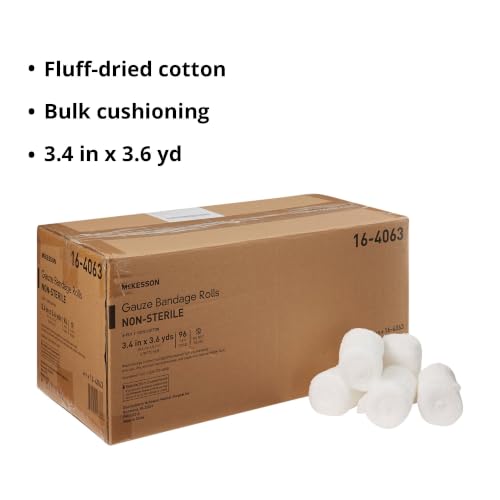 McKesson Gauze Bandage Rolls, Non-Sterile, 3 2/5 x 3 3/5 in, 96 ct miniatura 4