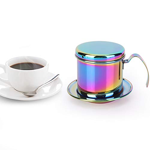 Cafetera de goteo portátil de acero inoxidable 8.5 cm miniatura 7
