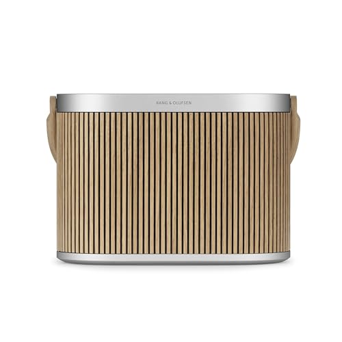 Image of Bang & Olufsen Beosound A5 - Portable Bluetooth Speaker with Wi-Fi Connection, Carry-Strap, Oak