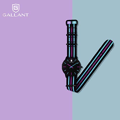 G GALLANT Women's Watch, Analog Quartz Watches with Nylon Strap Ladies Wristwatch Womens Wrist Watch Relogio Feminino Waterproof Watches for Student Casual3