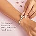 PANDORA Moments Heart Clasp Snake Chain Bracelet - Two-Tone Charm Bracelet - Compatible Moments Charms - Sterling Silver Rose Gold - Comes with Gift Box - 7.5
