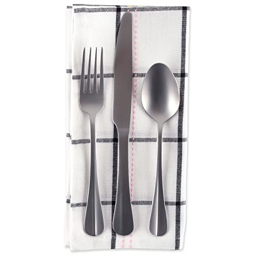 Servilletas de algodón DII, estampado a cuadros, pack de 6 miniatura 3