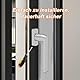 KARATINTL Einteiliger Knauf-Fenstertürgriff, Fenstergriffe Abschliessbar,Sicherheits-Fenstergriff mit 35 mm Stiftlänge, passend für alle gängigen Fenster und Balkontüren (Silber)