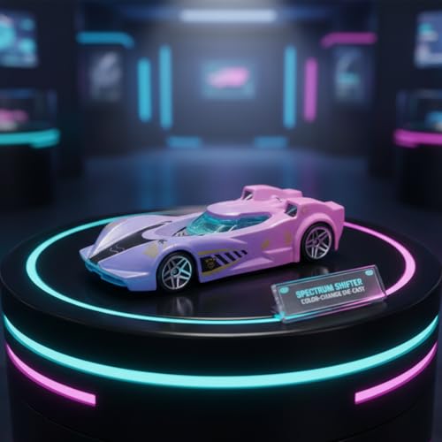 Image of GENIE'S TOY BUS Color Changing Die-Cast Racing Car I 1:64 Scale Temperature Sensitive Paint Sports Car I Change Color with Water I Kids Collectible Toy for Ages 3+ I Best Birthday Gift for Kids