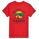 HYBRID APPAREL The Karate Kid - Mr.Miyagi Do Karate - Men's Short Sleeve Graphic T-Shirt - Size 5X Big and Tall Red