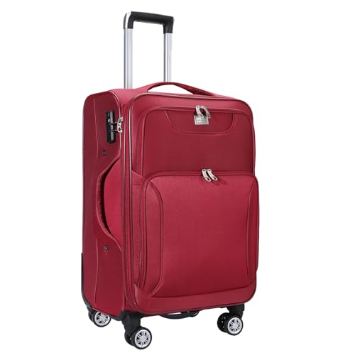 Mala de Bordo Expansiva em Poliéster - Mala de Viagem Pequena Cruzeiro (Bordô)