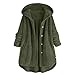 Innerternet Plüschjacke Damen mit Kapuze Einfarbig Beiläufig Fleecemantel Langarm Oversized Outwear Teddymantel Winter Warm Strickjacke Plüschmantel mit Kapuze und Tasche Damenmantel