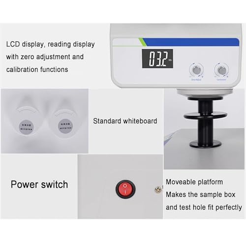 Tester bieli, przenośny miernik cyfrowy ze źródłem światła LED, zakres pomiaru od 0 do 199,9, otwór Φ30 mm, idealny do tektury i papieru