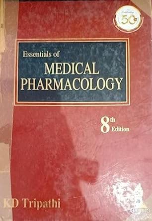 Amazon.in: Buy Essentials Medical Pharmacology By KD Tripathi (Second Hand &amp; Used Book) (S) Book ...