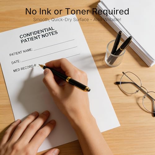 Image of Rongta Thermal Printer Paper 8.5x11 Inches 200 Sheets, Single US Letter Size,Compatible with Portable Printer, Printing Thermal Paper for F81, F82, PN81, 200 Sheets