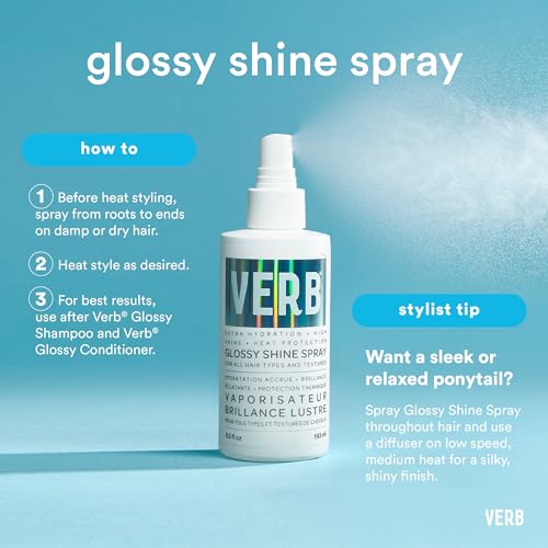 VERB Glossy Shine Spray Protector de Calor Hidratante miniatura 4