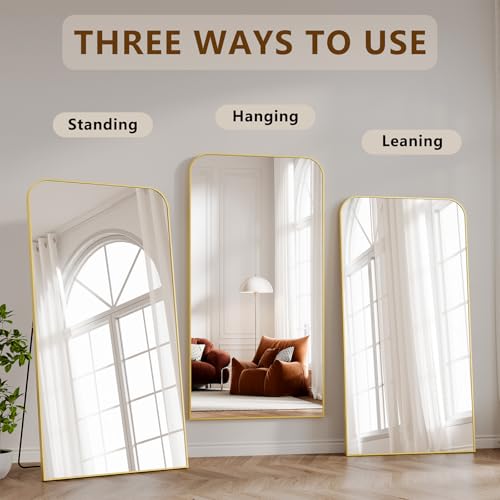 Image of Koonmi Full Length Mirror, 76 inchx34 inch Mirror Full Length with Stand