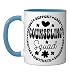 Groovy Counseling Squad Appreciation Week Back to School Ceramic Mug, Blue/White