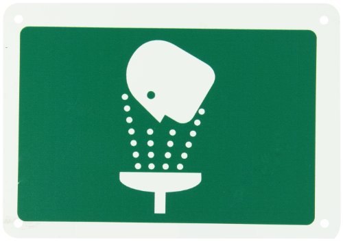 Panneau Brady 42744 aluminium First Aid Eye Wash aux dimensions 17,8 x 25,4 cm