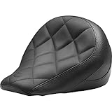 Mustang 76842 Standard Touring Solo Motorcycle Seat with Diamond Stitching for Indian Scout Bobber 2018-19, Black