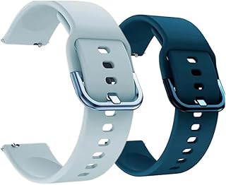 Combo de 2 pulseira Pulseira Moderna 22mm compatível com Galaxy Watch 3 45mm - Galaxy Watch 46mm - Gear S3 Frontier - Amazfit GTR 47mm - Huawei Watch GT 2 46mm (C7)