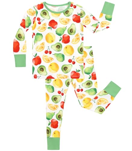 Image of Toddler Boys Girls Clothes Viscose from Bamboo Long Sleeve Top and Pants Clothing Set Soft 2Pcs Kid Outfit