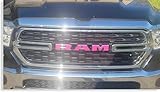 Reflective Concepts RAM Grille Emblem Overlay Decal 2019-2024 Ram 1500, NOT for Classic or TRX (Color: Hot Pink)
