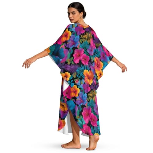 Vestido caftán talla grande que disimula y refresca en la playa 2