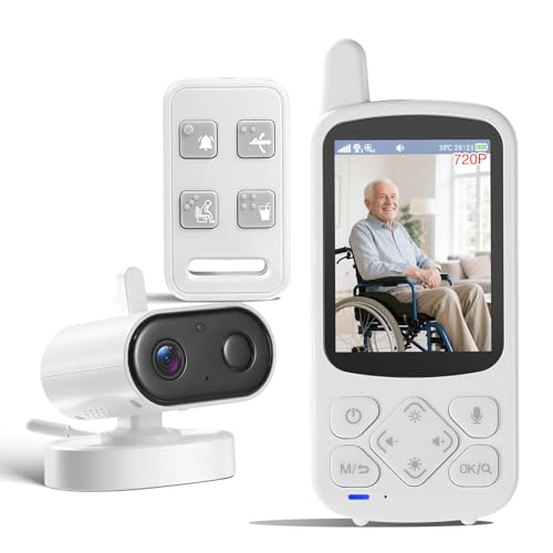 JEMXITG Elderly Monitor with Camera and Audio, Two-Way Talk Baby