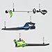 AccEncyc Heavy Duty Wall Mount Hooks - 2Pcs Steel Utility Hooks for Garage, Garden Tools & Hose Holder