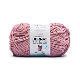 Bernat Baby Blanket Mellow Mauve Yarn - 1 Pack of 300g/10.5 oz - 100% Polyester - #6 Super Bulky - 220 Yards - Knitting/Crochet