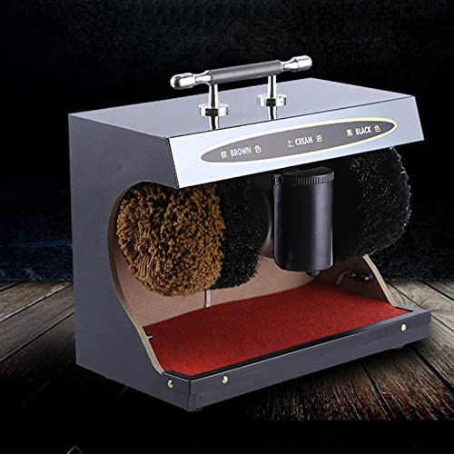 Automatic Induction Shoe Polisher Vertical Household Shoe Polisher Stainless Steel Electric Shoe Polisher Shoe Brush Machine (Color : Silver, Size : One Size) #TOP3