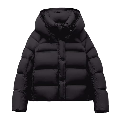 Plumifero Mujer Abrigo Invierno Plumon Chaqueta Chaqueta Invierno Cremallera Con Capucha Espesado Otoño Cálido Plumas Ligeros