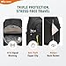 SKYSPER Sling Bag RFID Anti-Theft Crossbody Bag Recycled Travel Cross Body Bag Shoulder Sling Daypack(Black)