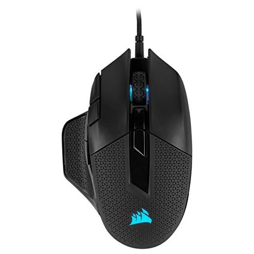 Corsair NIGHTSWORD RGB Mouse Gaming Ottico 18000 DPI Regolabile, Nero