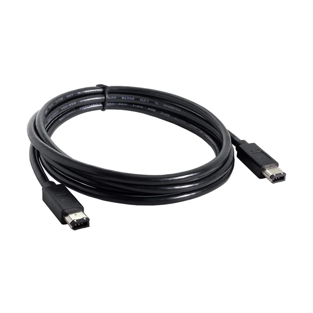 Cavo Ilink da 6 poli a 6 pin, FireWire 400 a FireWire 400, IEEE 1394, 1,8 m, nero