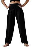 Bangkokpants Women's Classic Long Pants Black One Size US 0-12