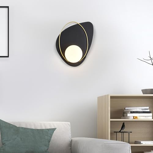 Moderna E27 Apliques de Pared Interior Bola Iluminación de Pared de Vidrio para Pasillo y Hogar 5