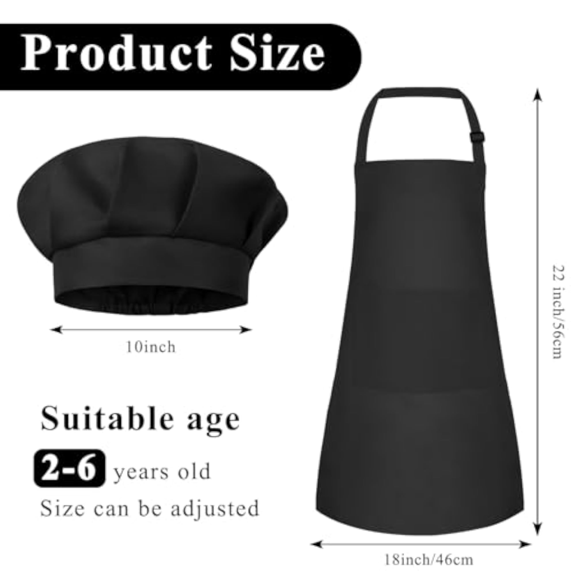 Kids Apron and Chef Hat Set