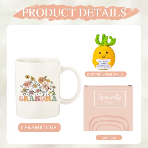 50% Off Grandma Coffee Mug Set with Knitted Doll - Image 4