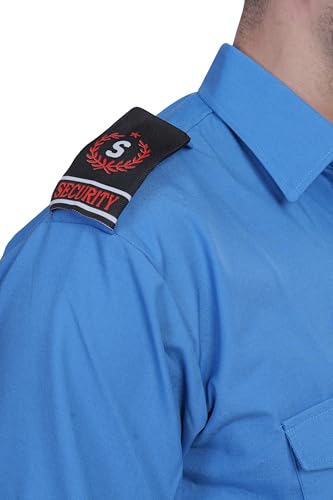 Image of Security Dress for Men | Security Guard Uniform Shirt for Men in Cotton Blend with Epaulettes & Pockets