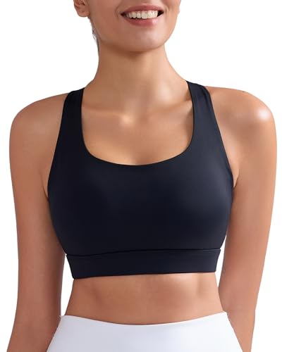 Image of RUNNING GIRL High Impact Sports Bras for Women, High Support Running Adjustable Workout Sports Bras with Sewn in Pads