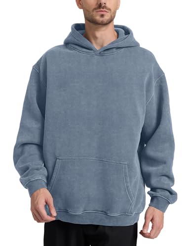 Image of Hatant Oversized Hoodie Sweatshirts for Men Couples Heavyweight Hoodies Pullover Vintage Mens Acid Wash Sweaters Clothes 2026