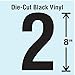 Die Cut Number Label, 2