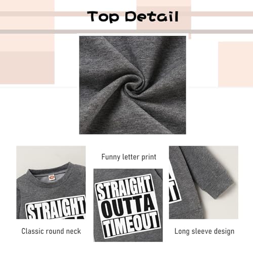 Image of TUEMOS Toddler Boy Clothes Sweatsuits Fall Winters Boy Outfits