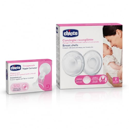 Chicco Kit de lactancia con conchas recogedor de leche + sacapezón