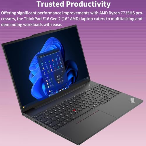 Image of Lenovo ThinkPad E16 Gen 2 16 inch Laptop AMD Ryzen 7 7735HS 64GB DDR5 1TB SSD