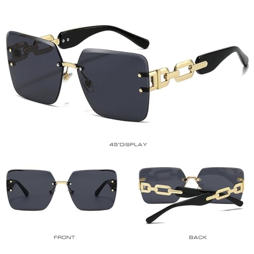 Small Oval Glasses Polarized Men Style Fashion for Women Vintage Half Metal3