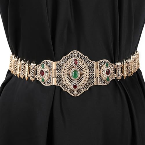Elegant Flower Carving Waistband Comfortable Stylish Waist Belt Outfits Women for Bride Seeking Elegances3