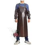 Delantales multiusos: hechos de material de tendón de res duradero e impermeable, estos delantales multiusos se pueden usar para protegerse de la ropa sucia mientras cocina, limpia, sacrifica, cuida mascotas, trabaja en el jardín, etc. La calidad impermeable lo hace más duradero.