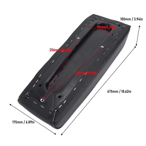 Selle en cuir PU imperméable pour moto avec coussin mousse d'absorption des chocs