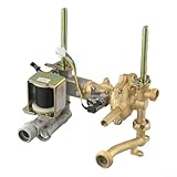 Calentador de agua a gas 7-10L Conjunto de válvula de enlace de agua y gas de cobre de 150 mm, componente de sistema de calefacción seguro y fiable, flujo de agua suave y prevención de fugas