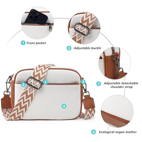 Crossbody Bags for Women Trendy,Vegan Leather Crossbody Purses for Women Small Shoulder Bag Handbags with Wide Strap4