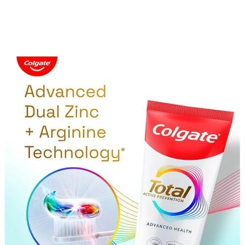Image of Colgate Total 280 gm (2 x 140gm) Advanced Health Anti-Germ Toothpaste, Tooth Paste with 24-Hour Anti-Germ Prevention, Whole Mouth Health