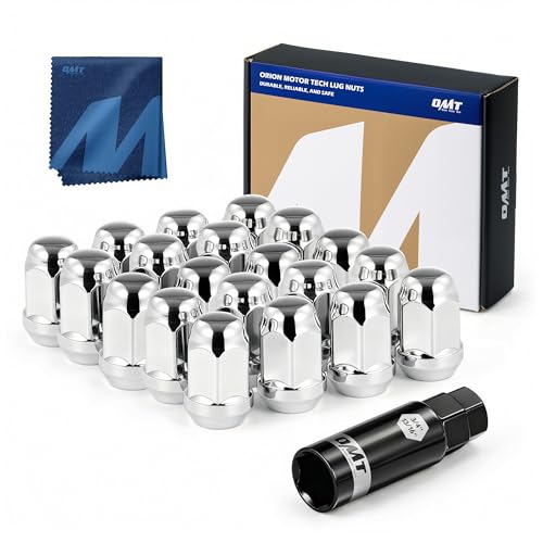 Image of Orion Motor Tech M12x1.5 Lug Nuts,12x1.5mm Wheel Lug Nuts Compatible with Ford Fusion Focus Escape, Honda Accord Civic CRV, Chevy Cruze Malibu, Dodge Journey Aftermarket Wheel, Set of 20